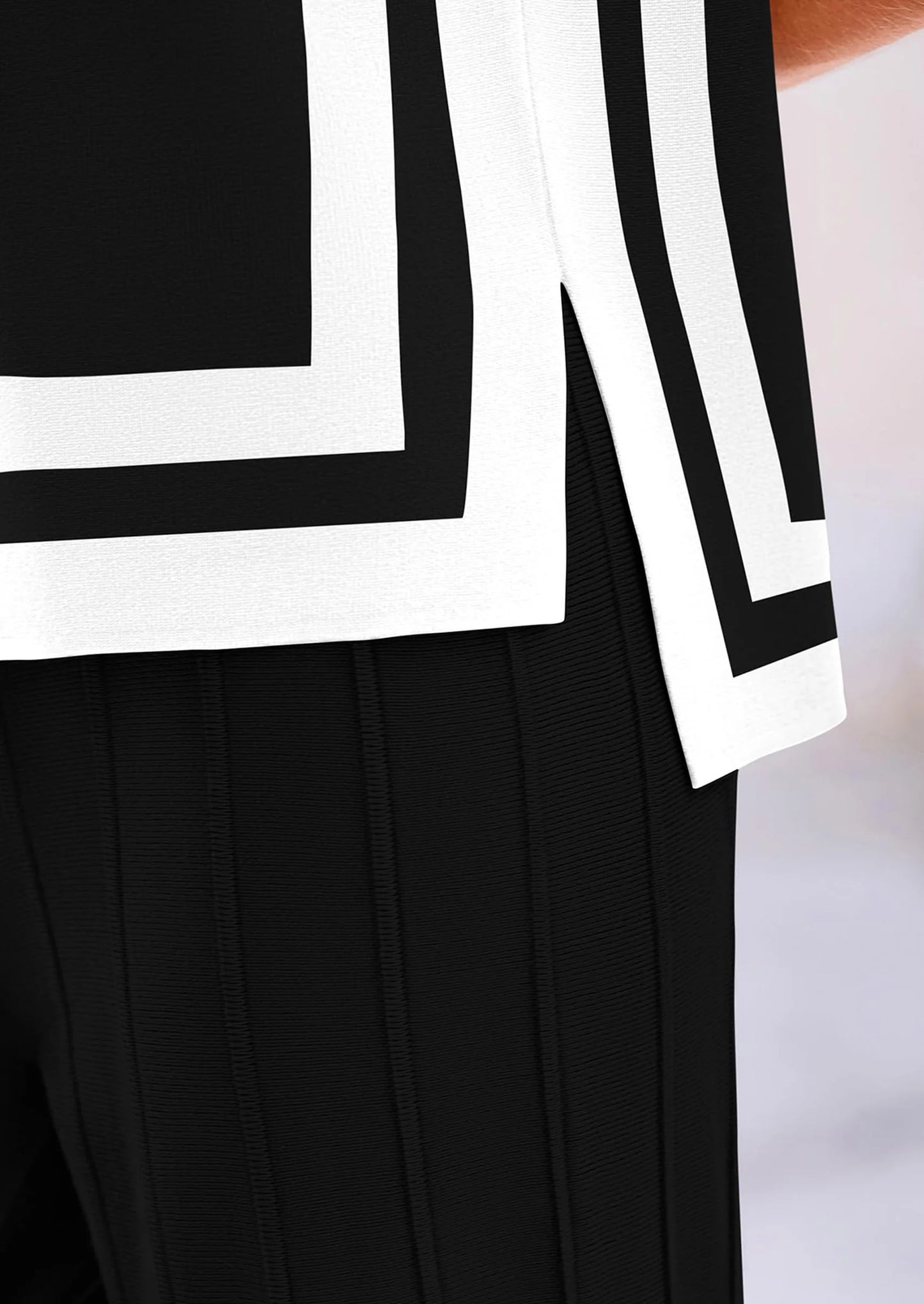 Women's 2 Piece Outfits Knit Loungewear High Low Pullover Tops and Wide Leg Pants Casual Sweater Sets Tracksuits