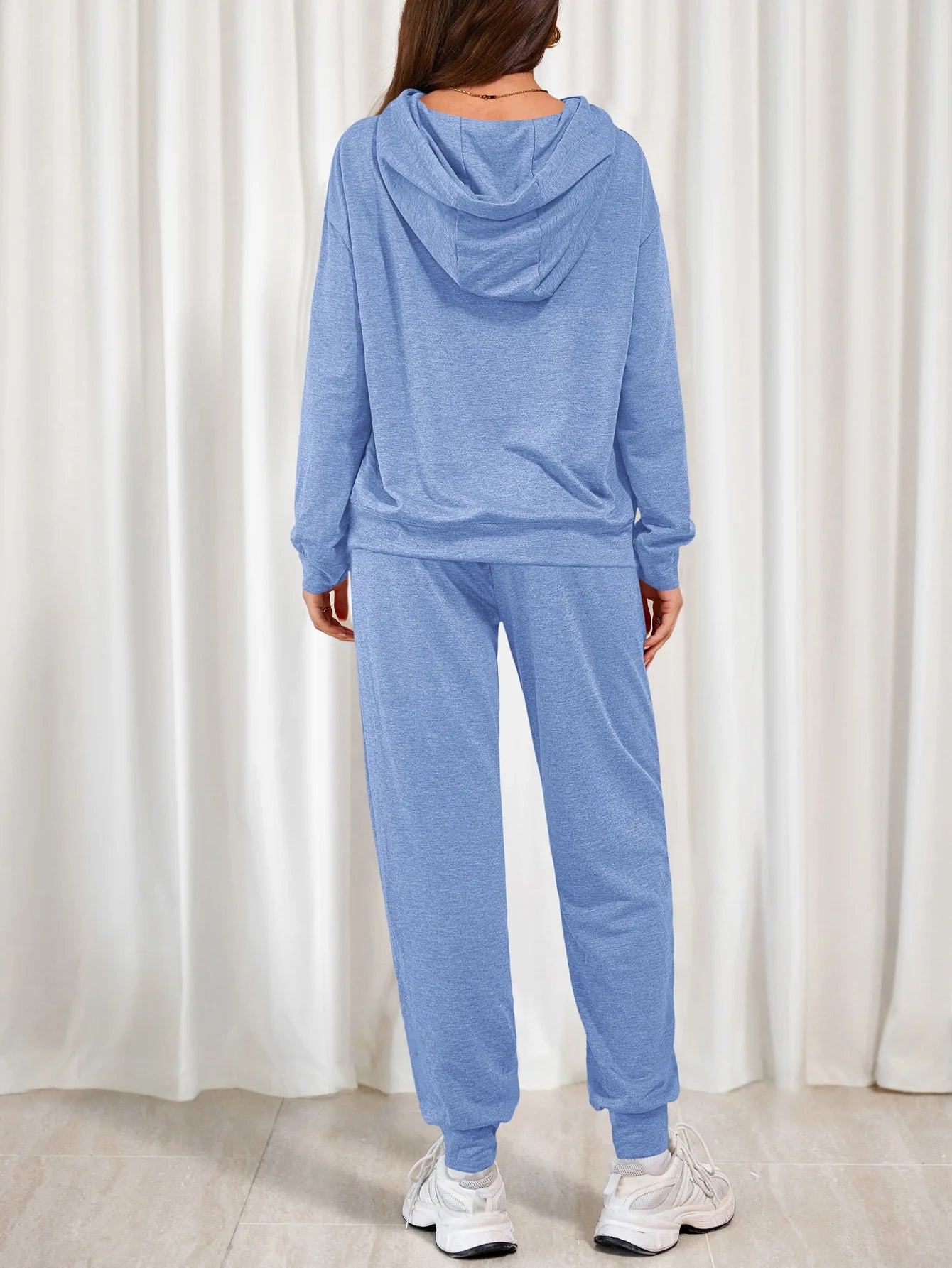 Women's Two Piece Outfits Sweatsuits Lounge Sets Hoodies Sweatshirt Joggers Sweatpants Fall Fashion Clothes