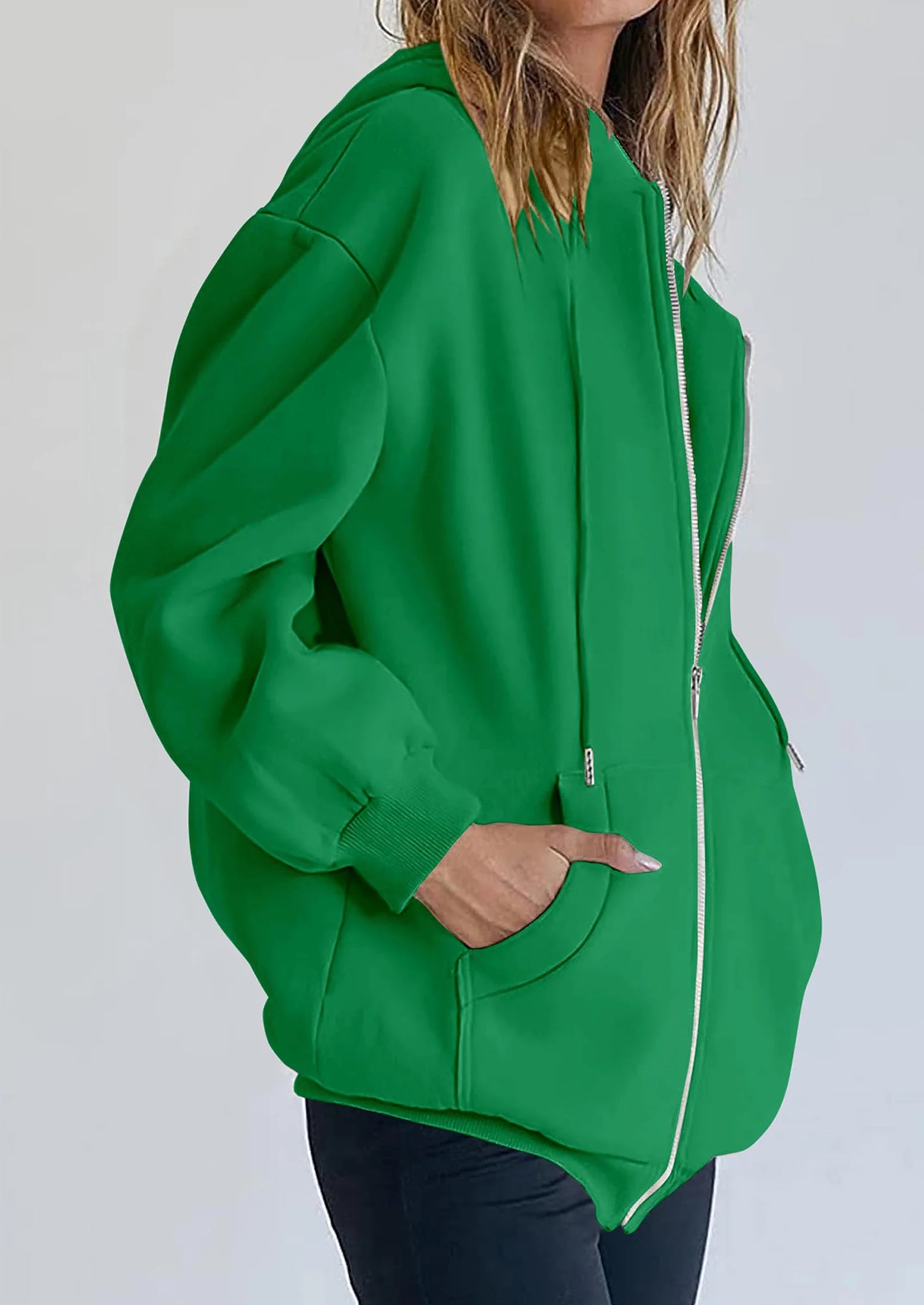 Women's Zip Up Y2K Hoodies Casual Long Sleeve Sweatshirts Fall Spring Track Jackets with Pockets