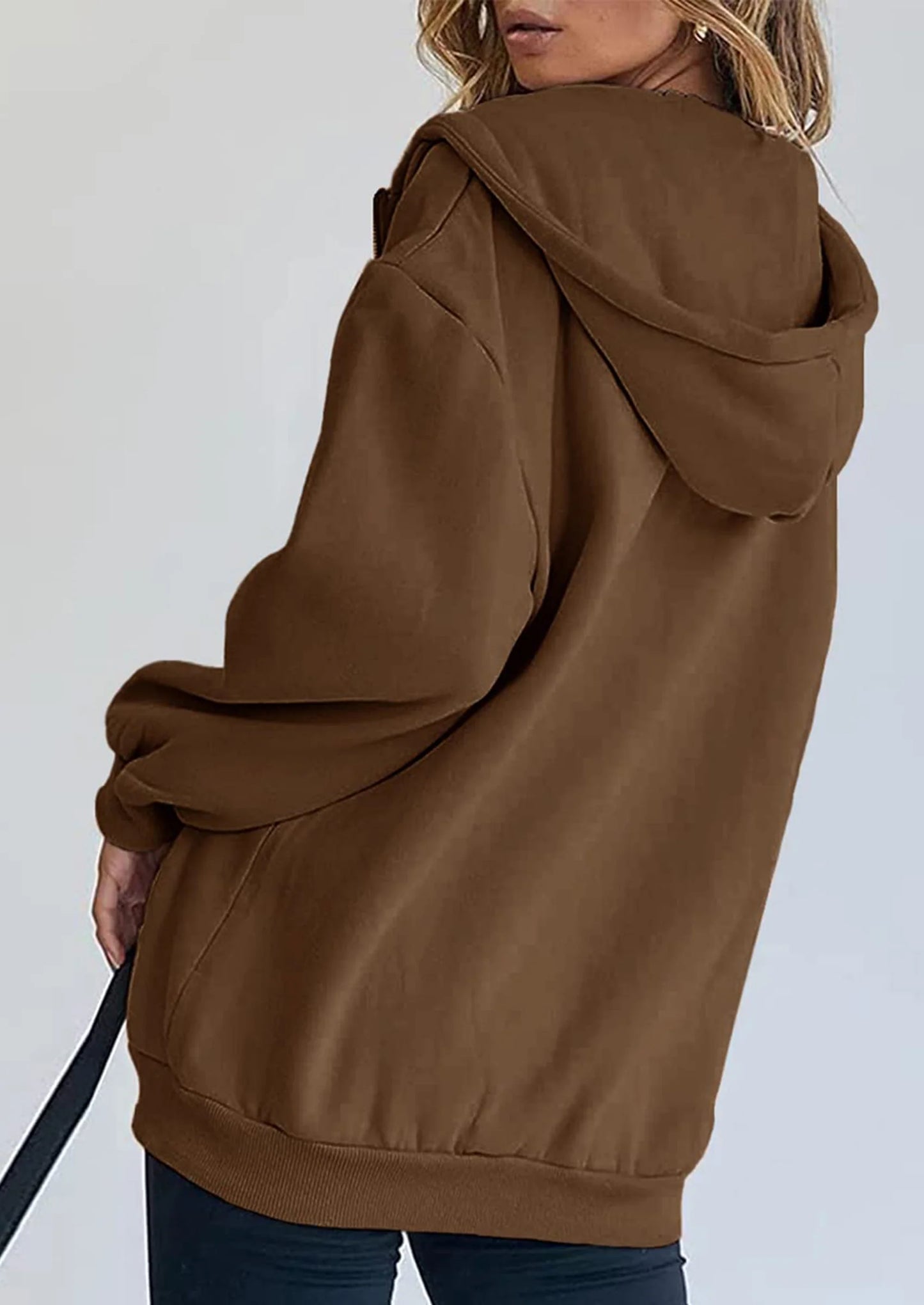 Women's Zip Up Y2K Hoodies Casual Long Sleeve Sweatshirts Fall Spring Track Jackets with Pockets