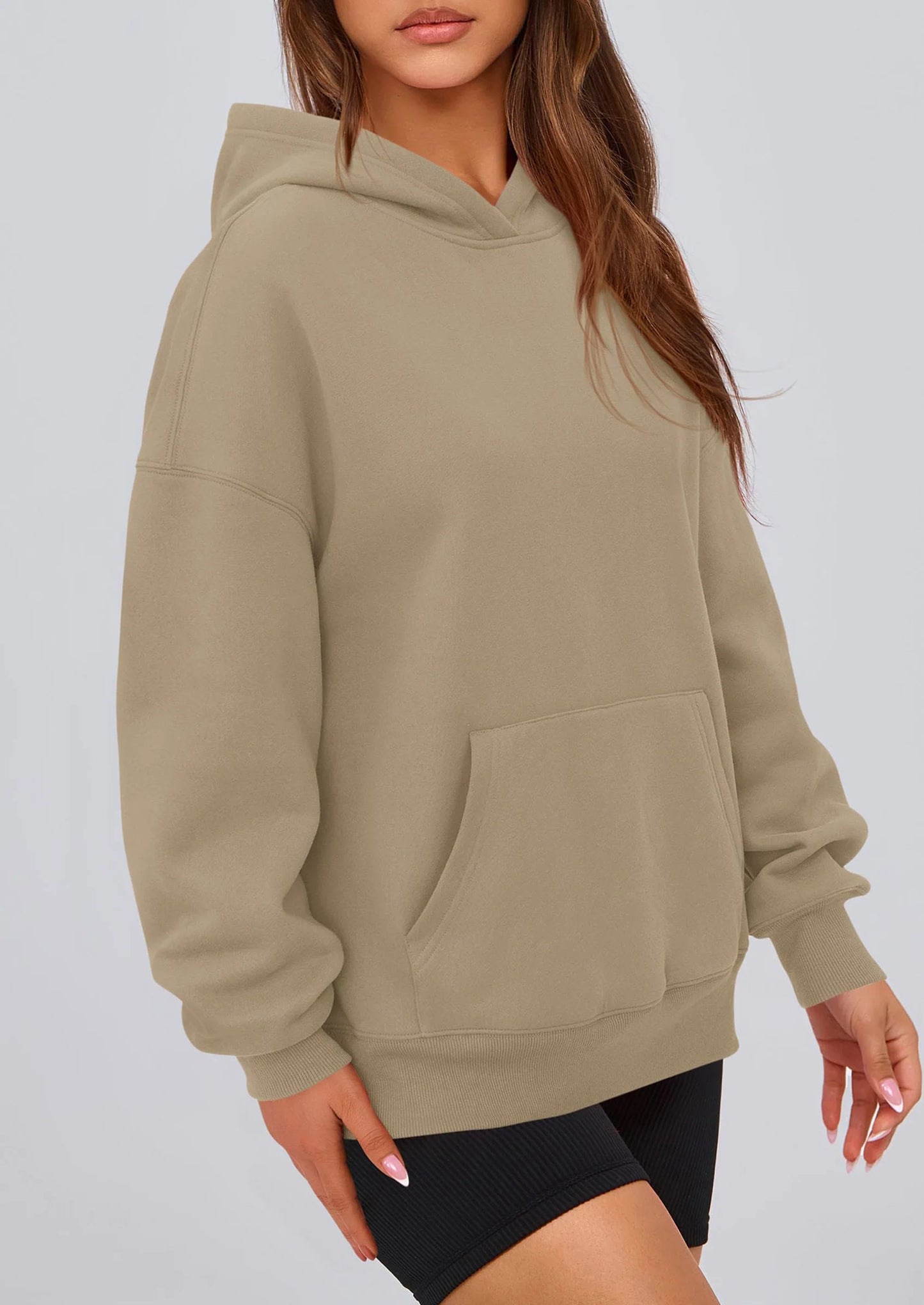 Womens Oversized Hoodies Fleece Hooded Sweatshirts Long Sleeve Pullover Tops Fall Outfits Winter Clothes