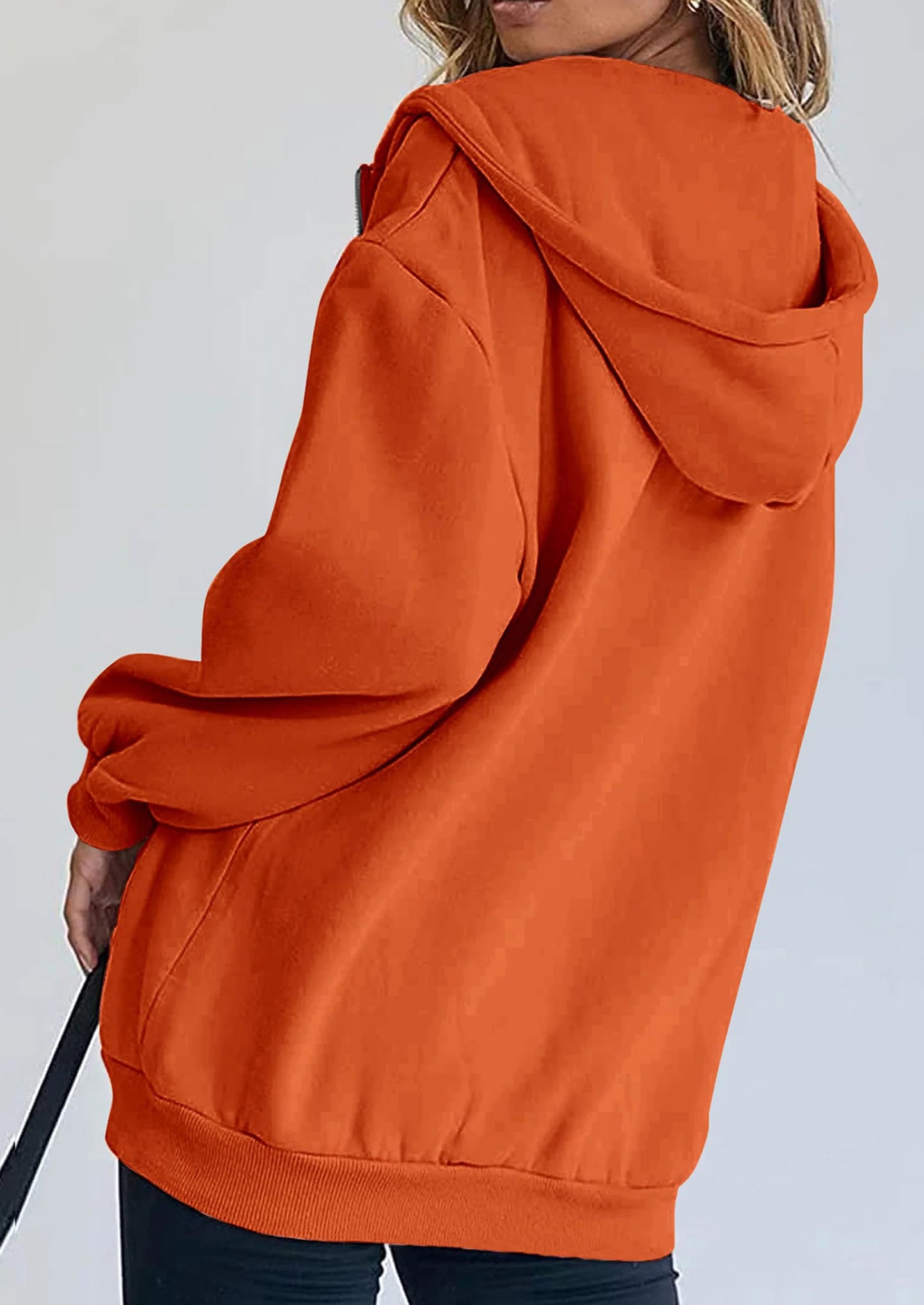 Women's Zip Up Y2K Hoodies Casual Long Sleeve Sweatshirts Fall Spring Track Jackets with Pockets