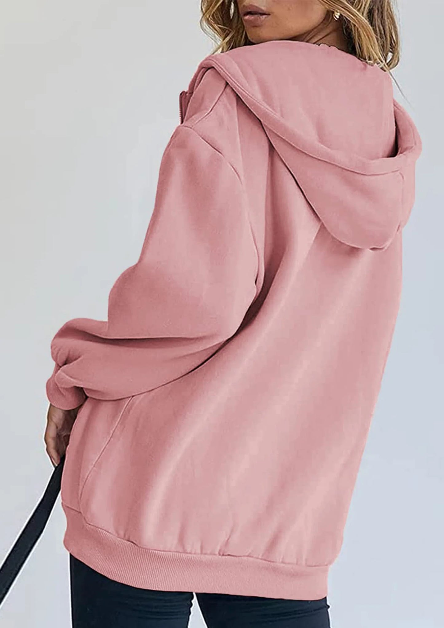 Women's Zip Up Y2K Hoodies Casual Long Sleeve Sweatshirts Fall Spring Track Jackets with Pockets