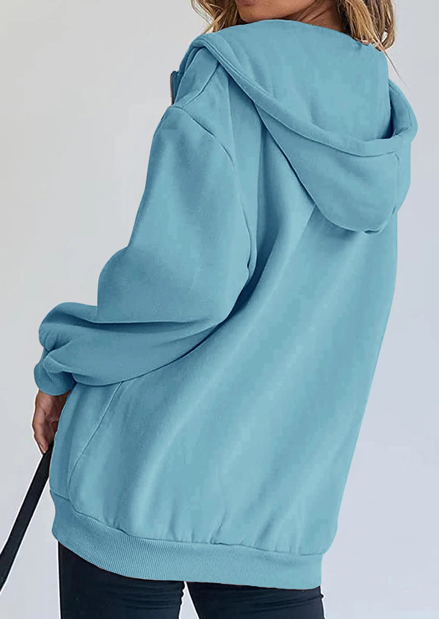 Women's Zip Up Y2K Hoodies Casual Long Sleeve Sweatshirts Fall Spring Track Jackets with Pockets