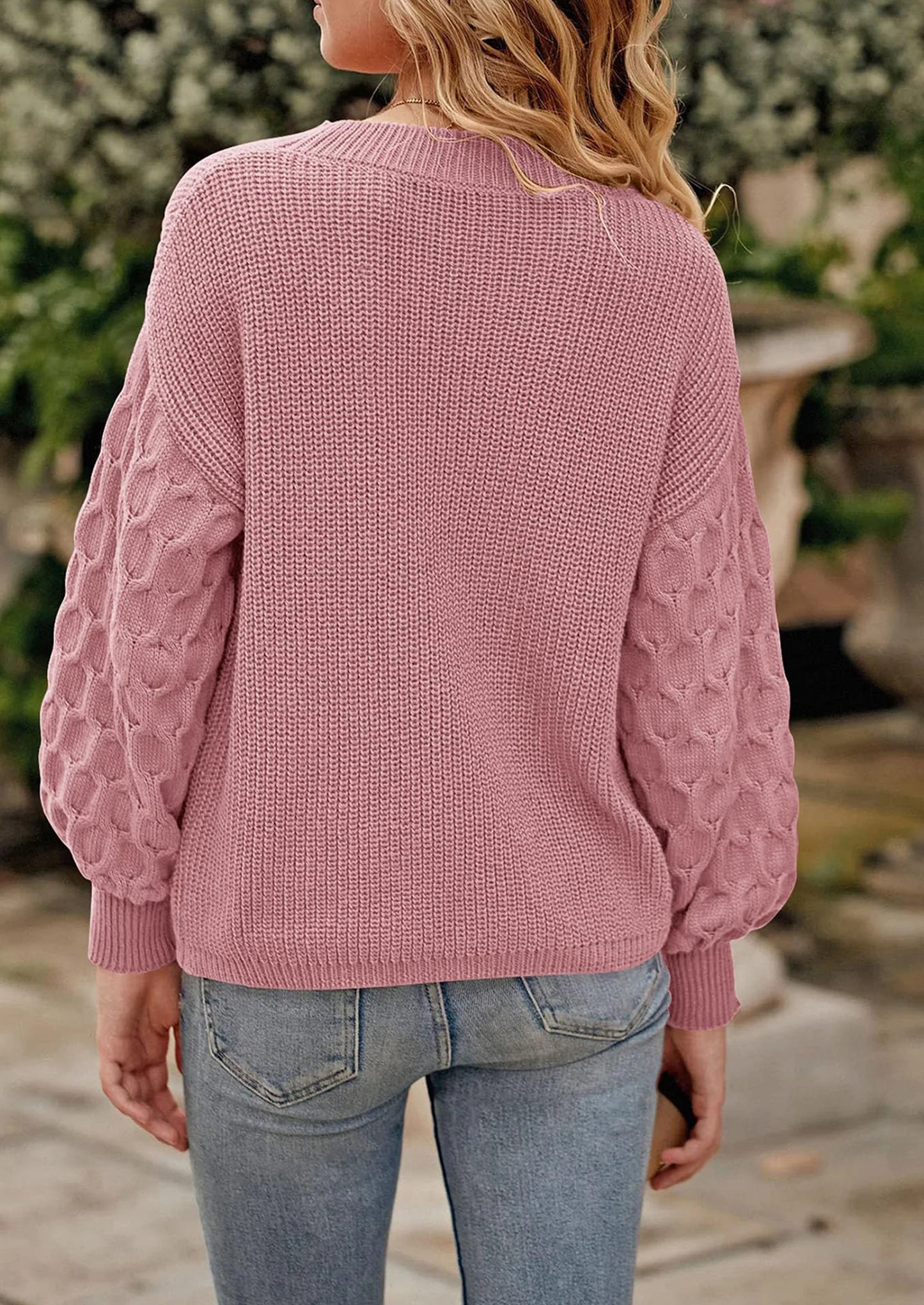 Women's Fall Pullover Sweater Casual Long Sleeve Loose Chunky Knit Tops Blouse Winter Fashion Clothing
