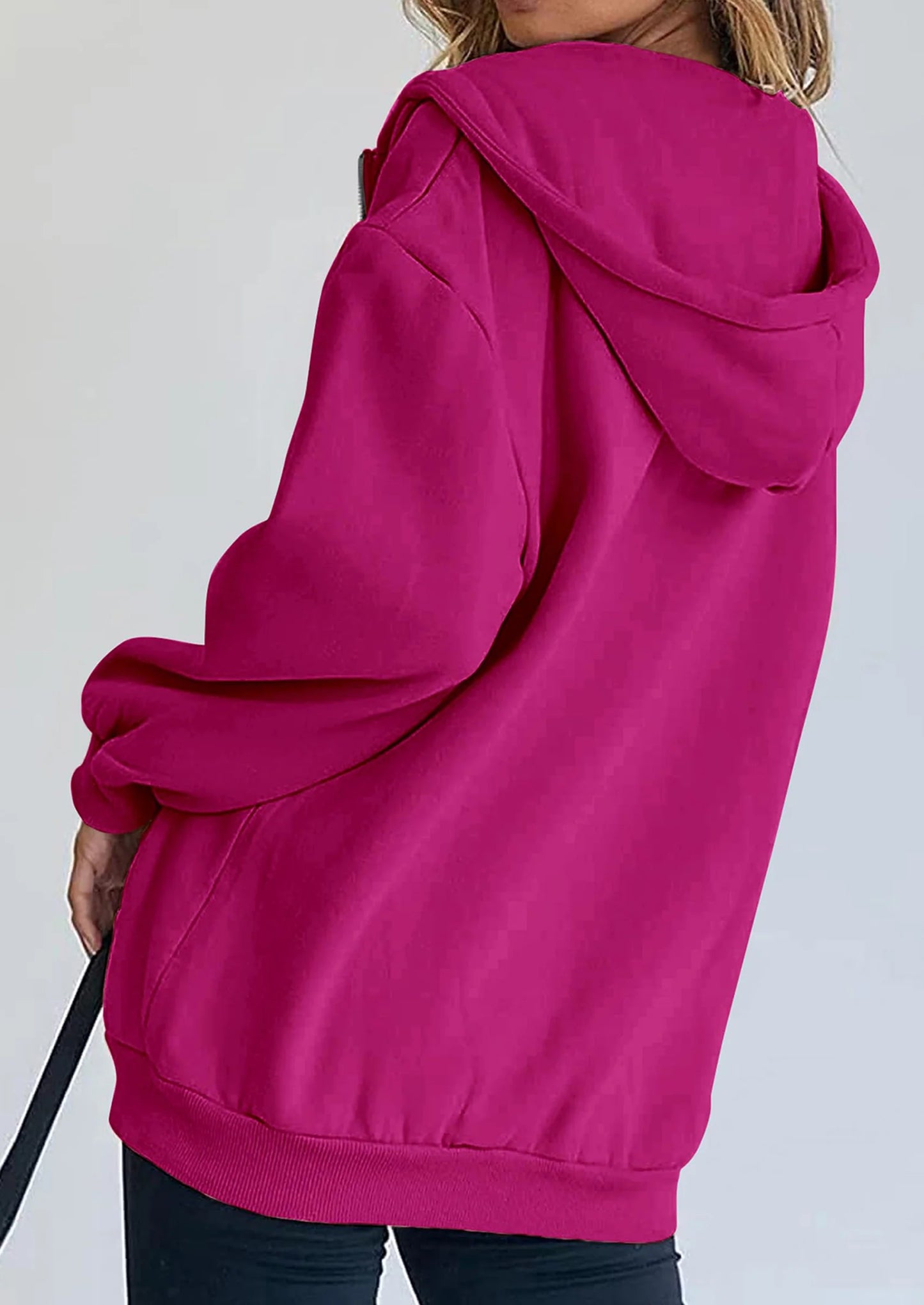 Women's Zip Up Y2K Hoodies Casual Long Sleeve Sweatshirts Fall Spring Track Jackets with Pockets