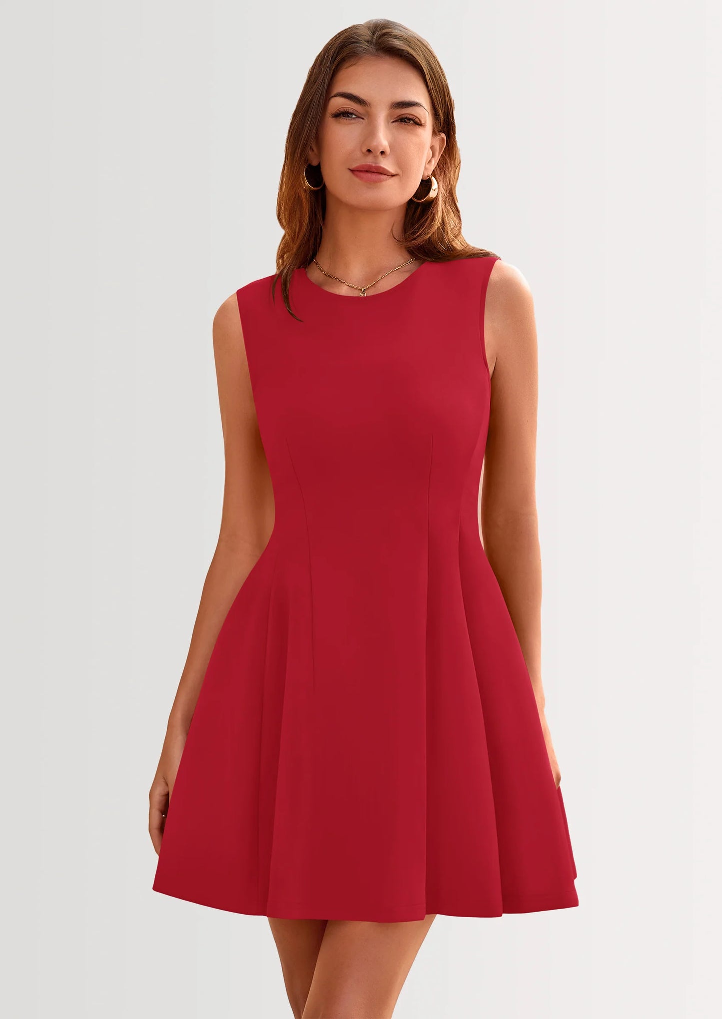 Women's Short Summer Dress Elegant Classy A Line Sleeveless Tank Graduation Cocktail Party Mini Dresses
