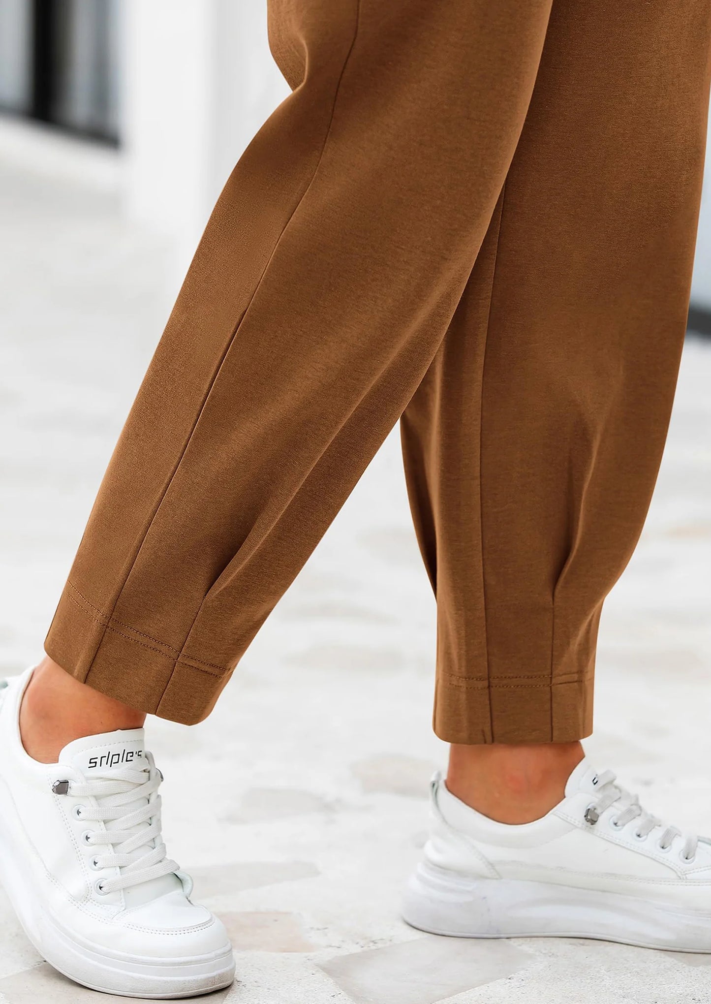 Womens Dress Pants Business Casual Trendy High Waisted Ankle Length Dressy Trousers Slacks Work Clothes