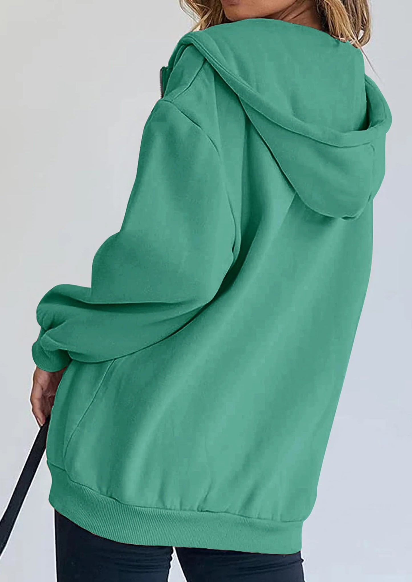 Women's Zip Up Y2K Hoodies Casual Long Sleeve Sweatshirts Fall Spring Track Jackets with Pockets