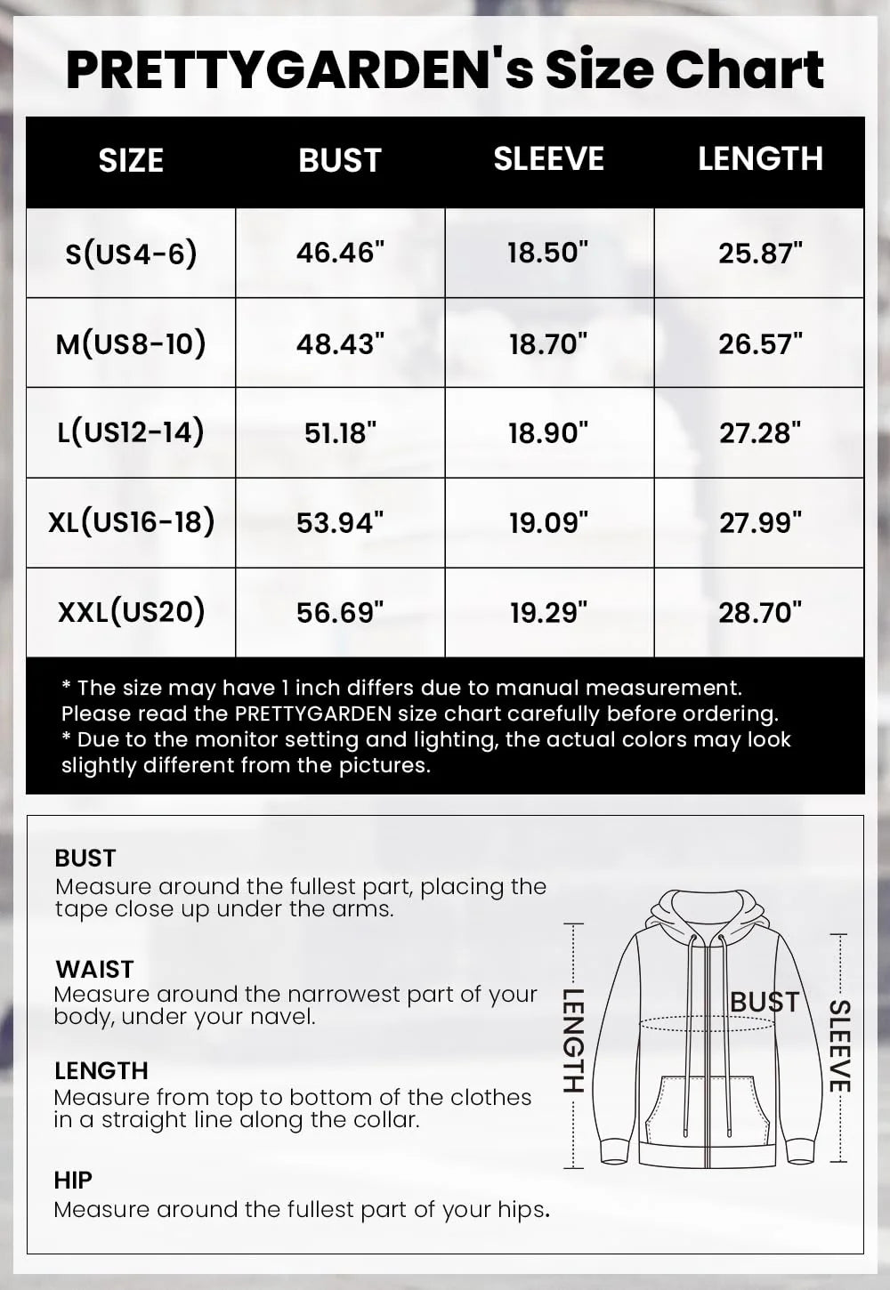 Women's Fall Oversized Hoodies Sweatshirt Long Sleeve Zip Up Pockets Loose Fit Y2K Winter Jackets Coat