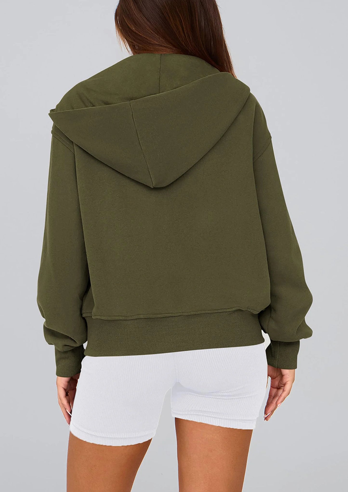 Hoodies For Women Sweatshirt Zip Up Hoodie Fall Fashion Trendy Long Sleeve Jackets Winter Clothing Outfits