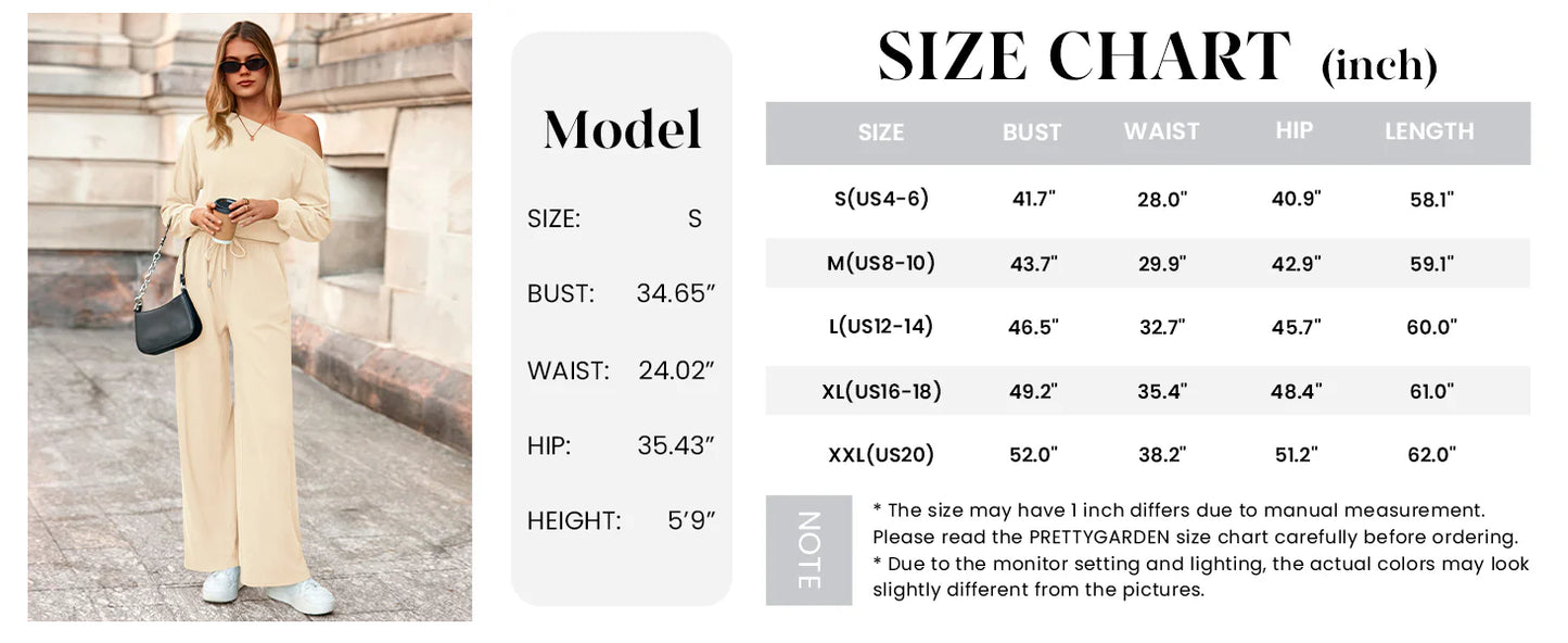 Long Sleeve Jumpsuit For Women Dressy Off Shoulder One Piece Loose Wide Leg Jumpsuits Casual Flowy Romper