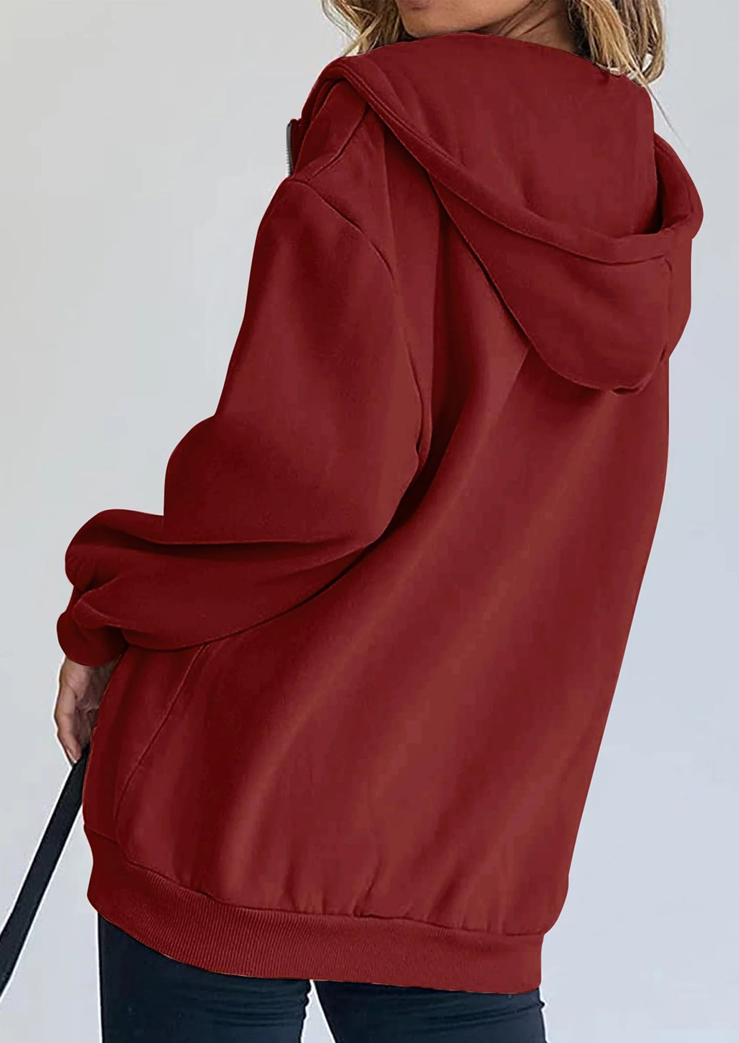 Women's Zip Up Y2K Hoodies Casual Long Sleeve Sweatshirts Fall Spring Track Jackets with Pockets