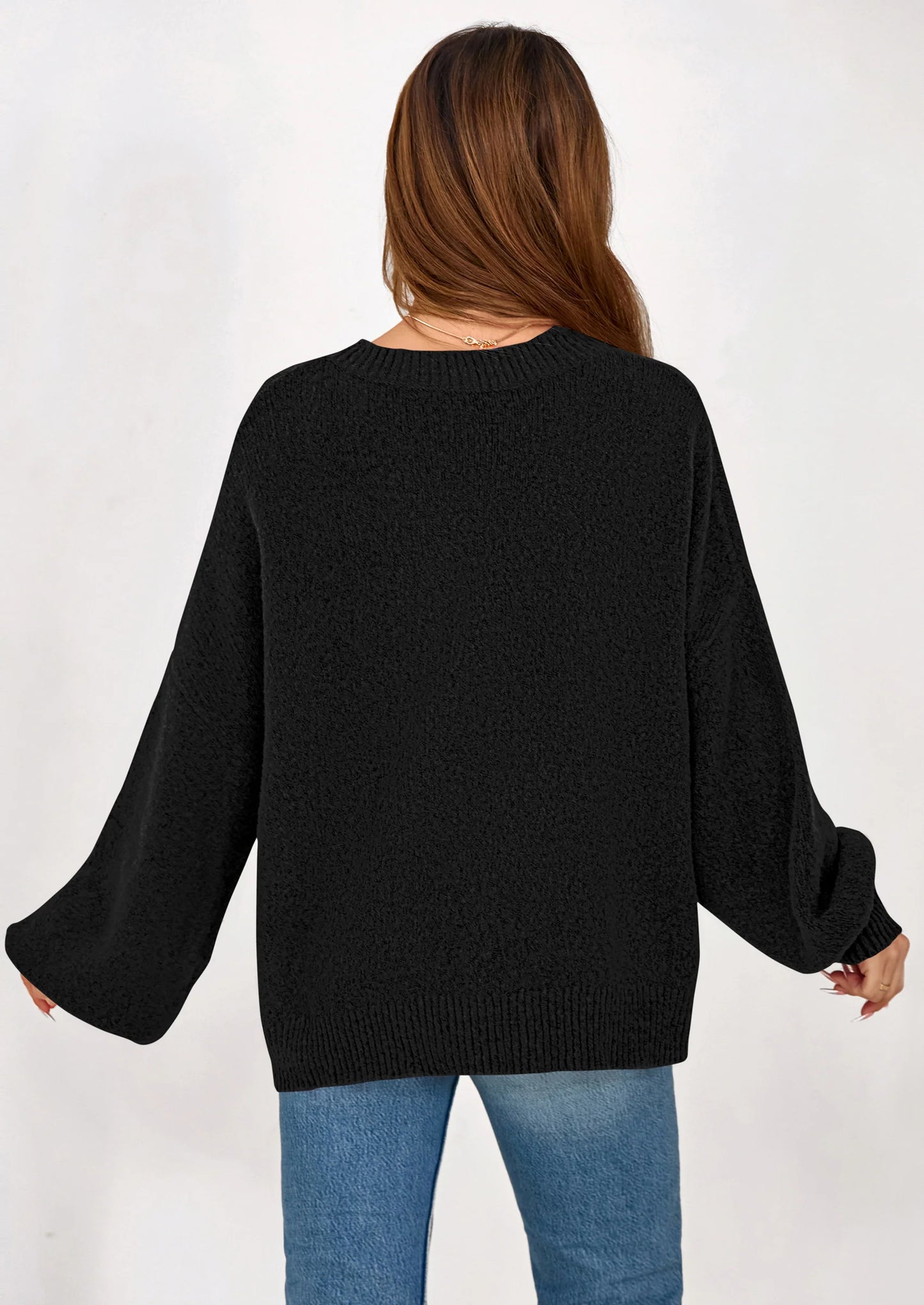 Sweaters for Women Fall Chunky Knit Long Sleeve Crew Neck Oversized Pullover Tops Winter Fashion Clothing