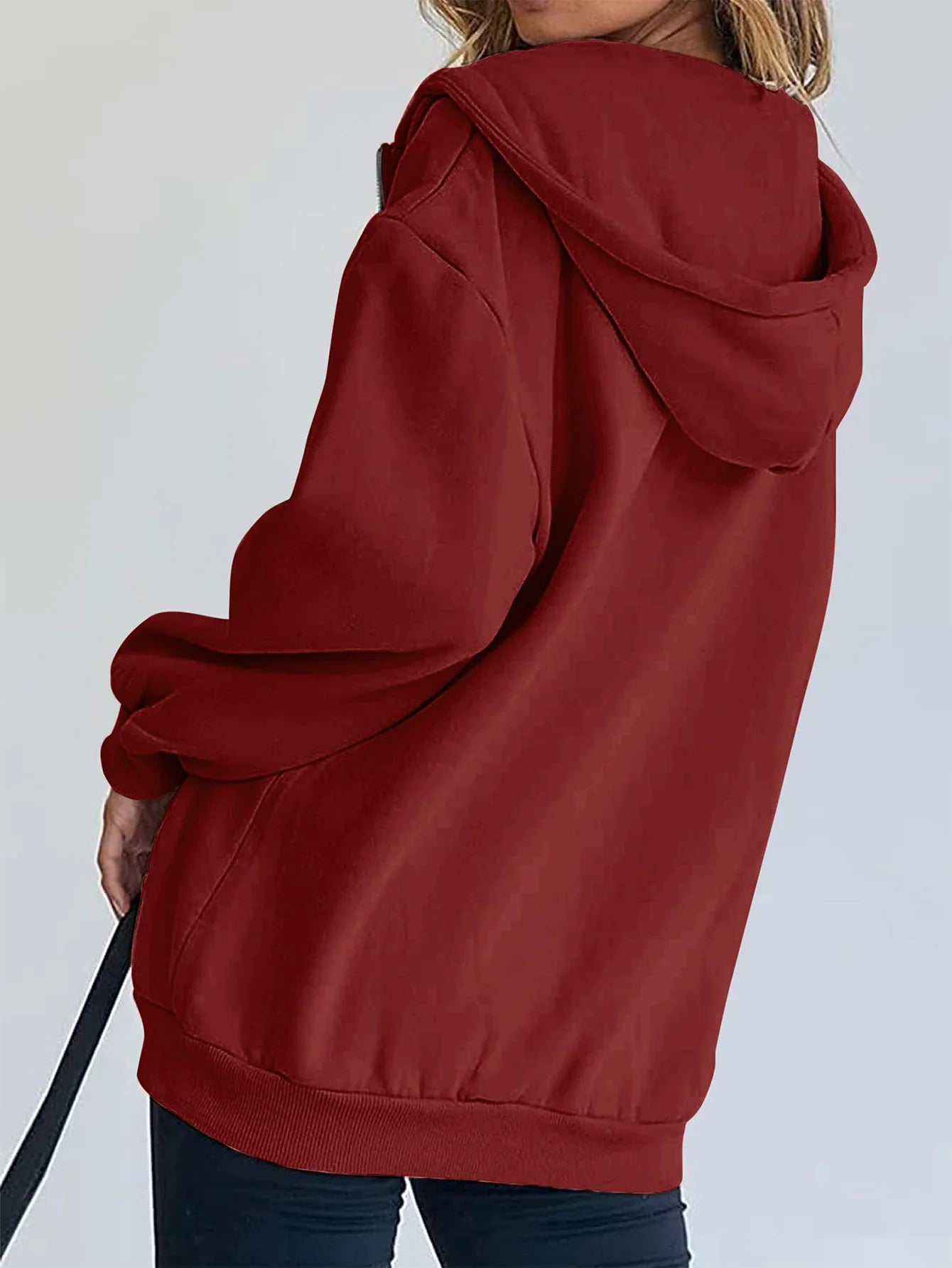 Women's Zip Up Y2K Hoodies Casual Long Sleeve Sweatshirts Fall Spring Track Jackets with Pockets