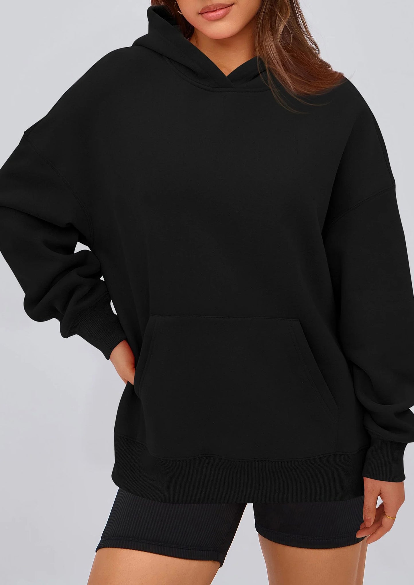 Womens Oversized Hoodies Fleece Hooded Sweatshirts Long Sleeve Pullover Tops Fall Outfits Winter Clothes