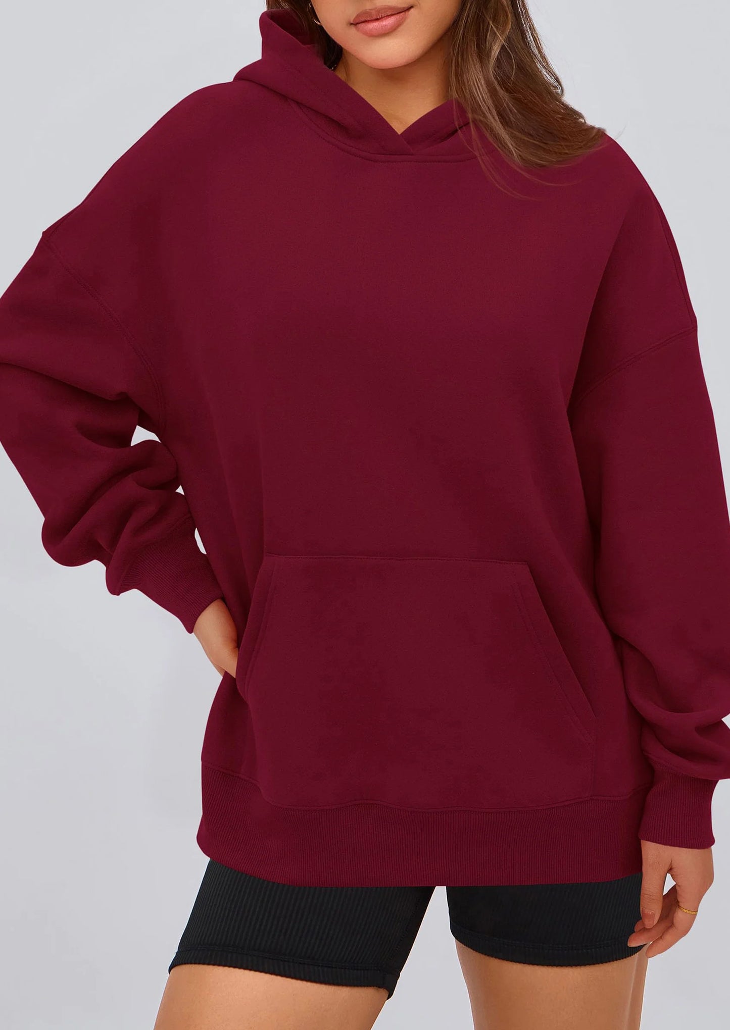 Womens Oversized Hoodies Fleece Hooded Sweatshirts Long Sleeve Pullover Tops Fall Outfits Winter Clothes
