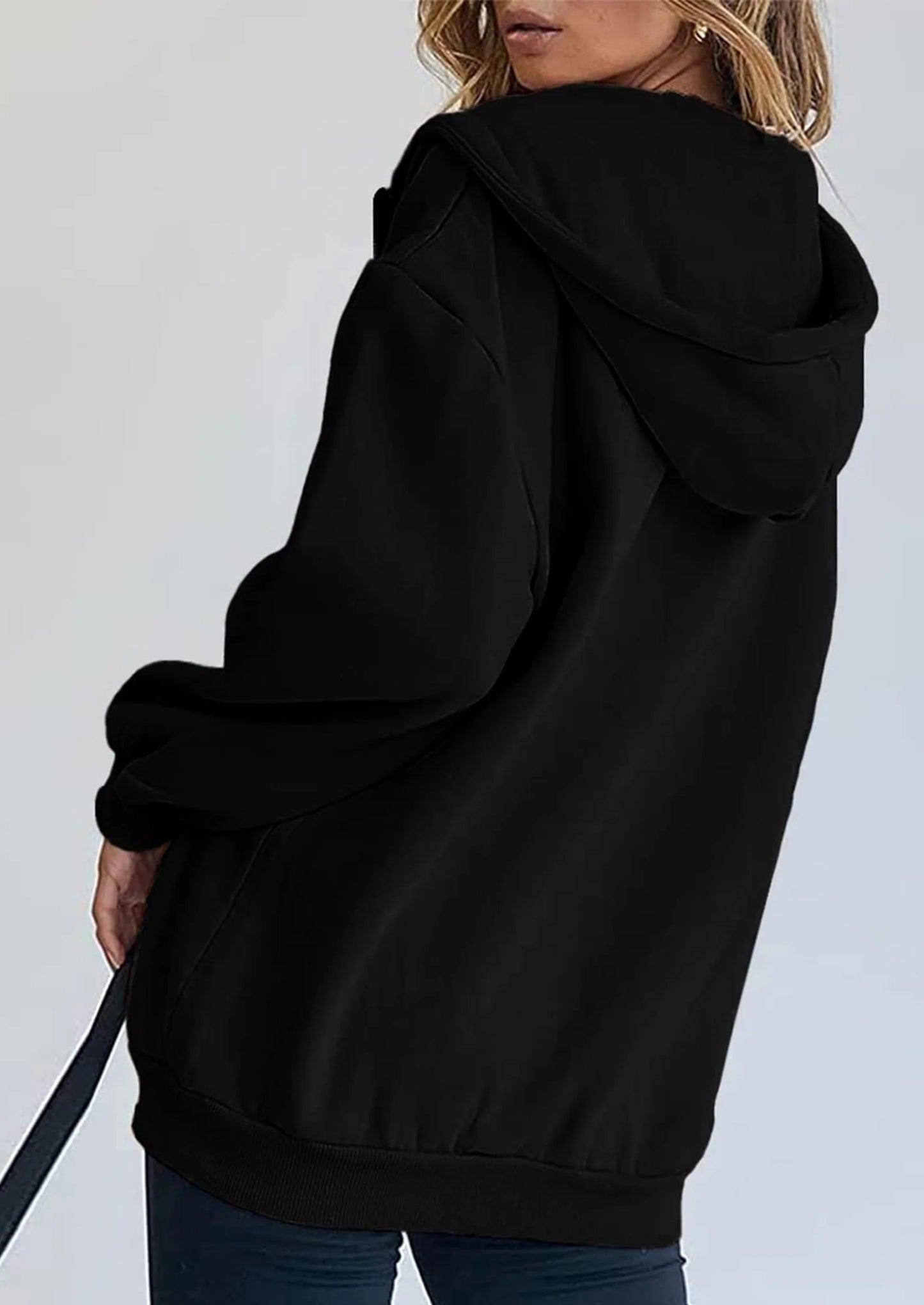Women's Zip Up Y2K Hoodies Casual Long Sleeve Sweatshirts Fall Spring Track Jackets with Pockets