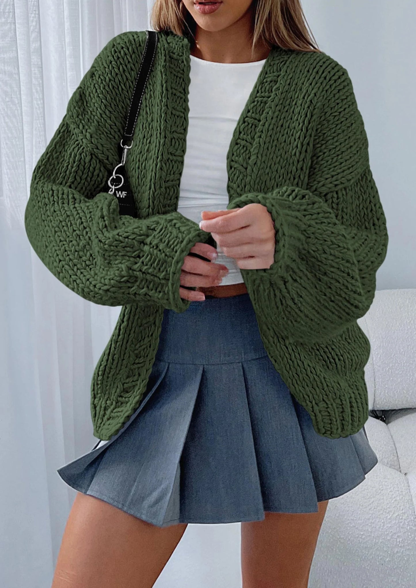 Cardigan Sweaters for Women Trendy Fall Fashion Long Sleeve Chunky Knit Cardigans Winter Clothing Outfits
