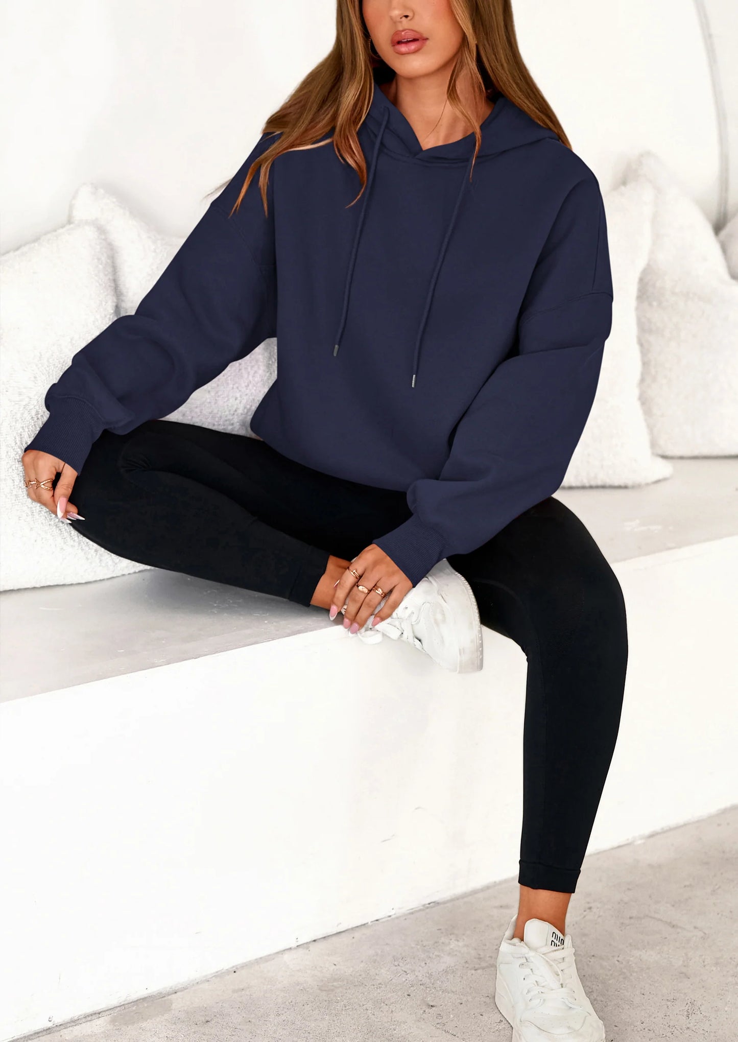 Womens Oversized Hoodies Sweatshirt Long Sleeve Loose Fit Going Out Tops Trendy Casual Fall Fashion Outfits