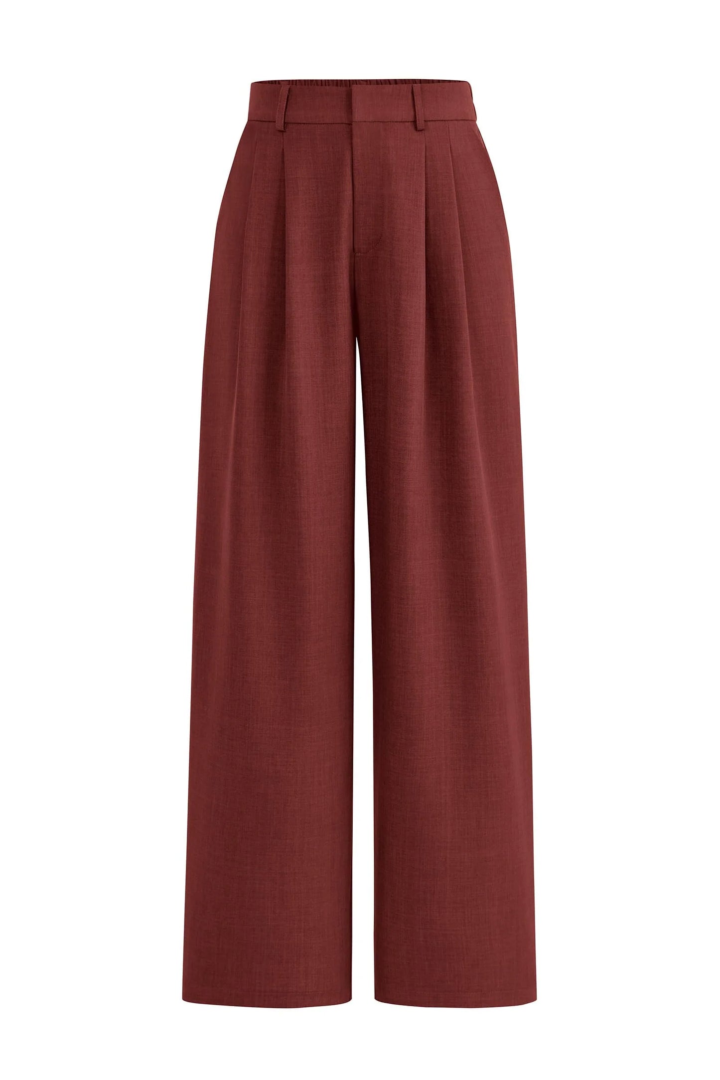 Women's Summer Elastic High Waisted Work Pants Straight Leg Dressy Business Casual Trousers Slacks Pockets