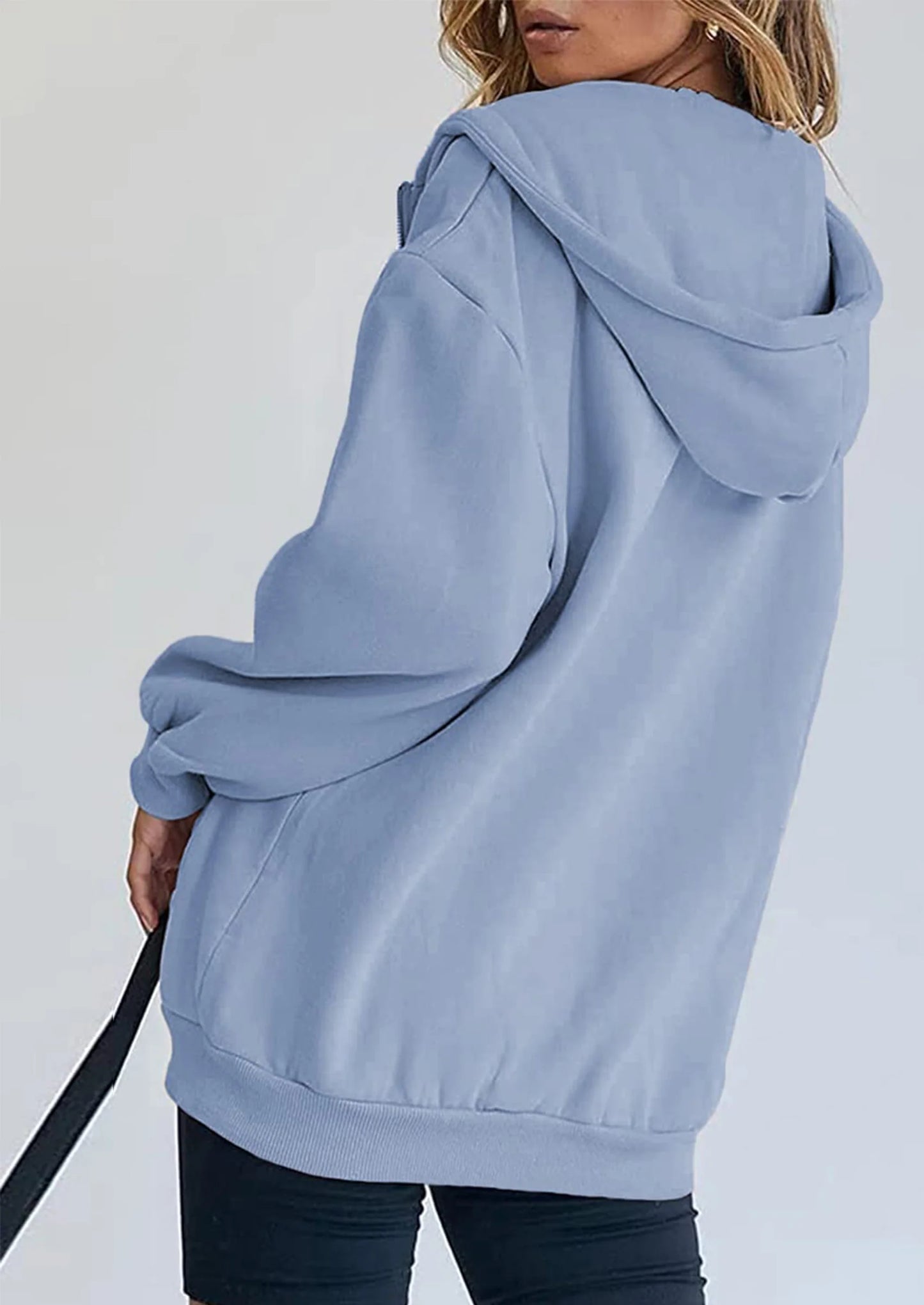 Women's Zip Up Y2K Hoodies Casual Long Sleeve Sweatshirts Fall Spring Track Jackets with Pockets