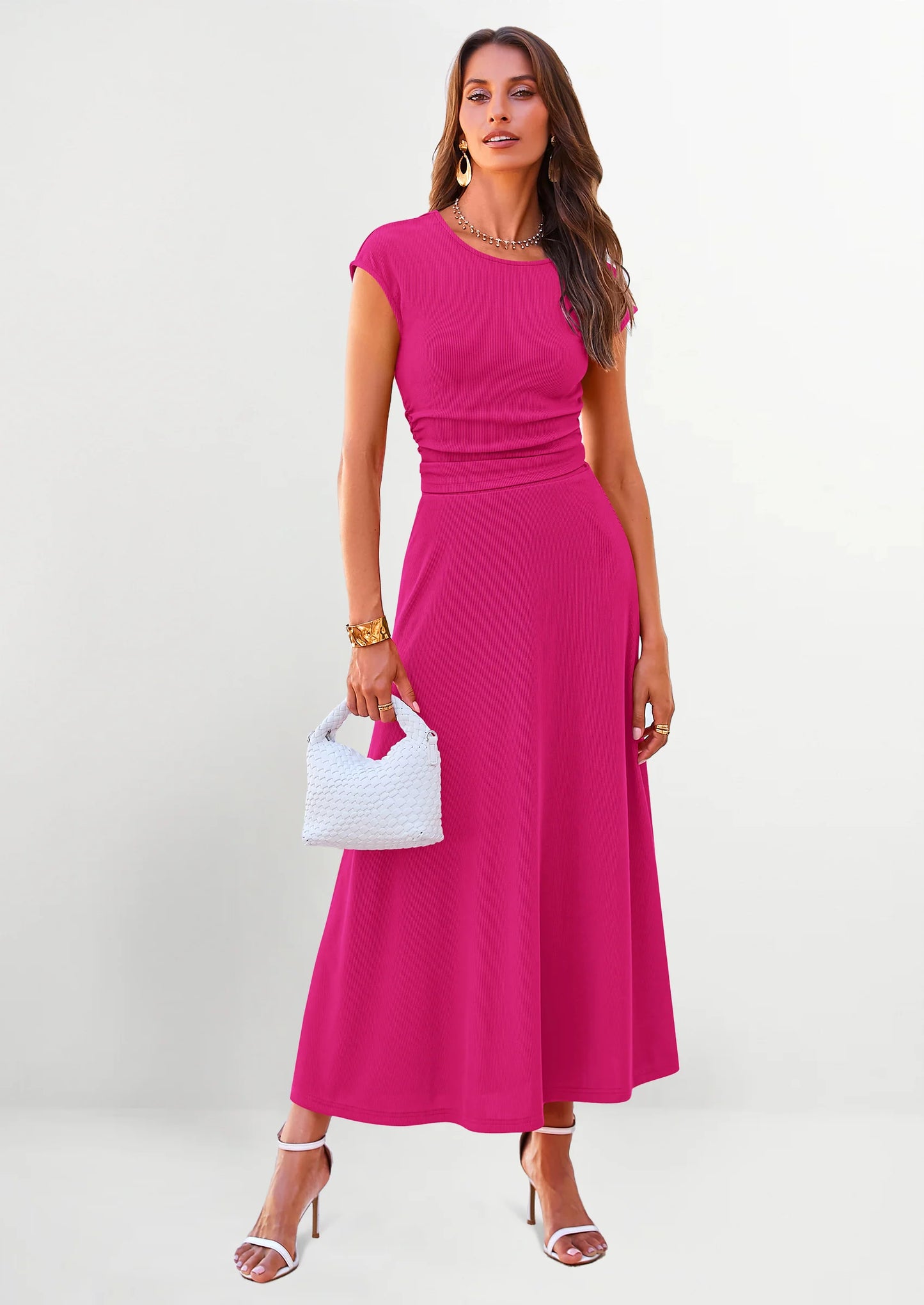 Summer Two Piece Skirt Set for Women Dressy Casual Knit Matching Travel Spring Vacation Lounge Outfits