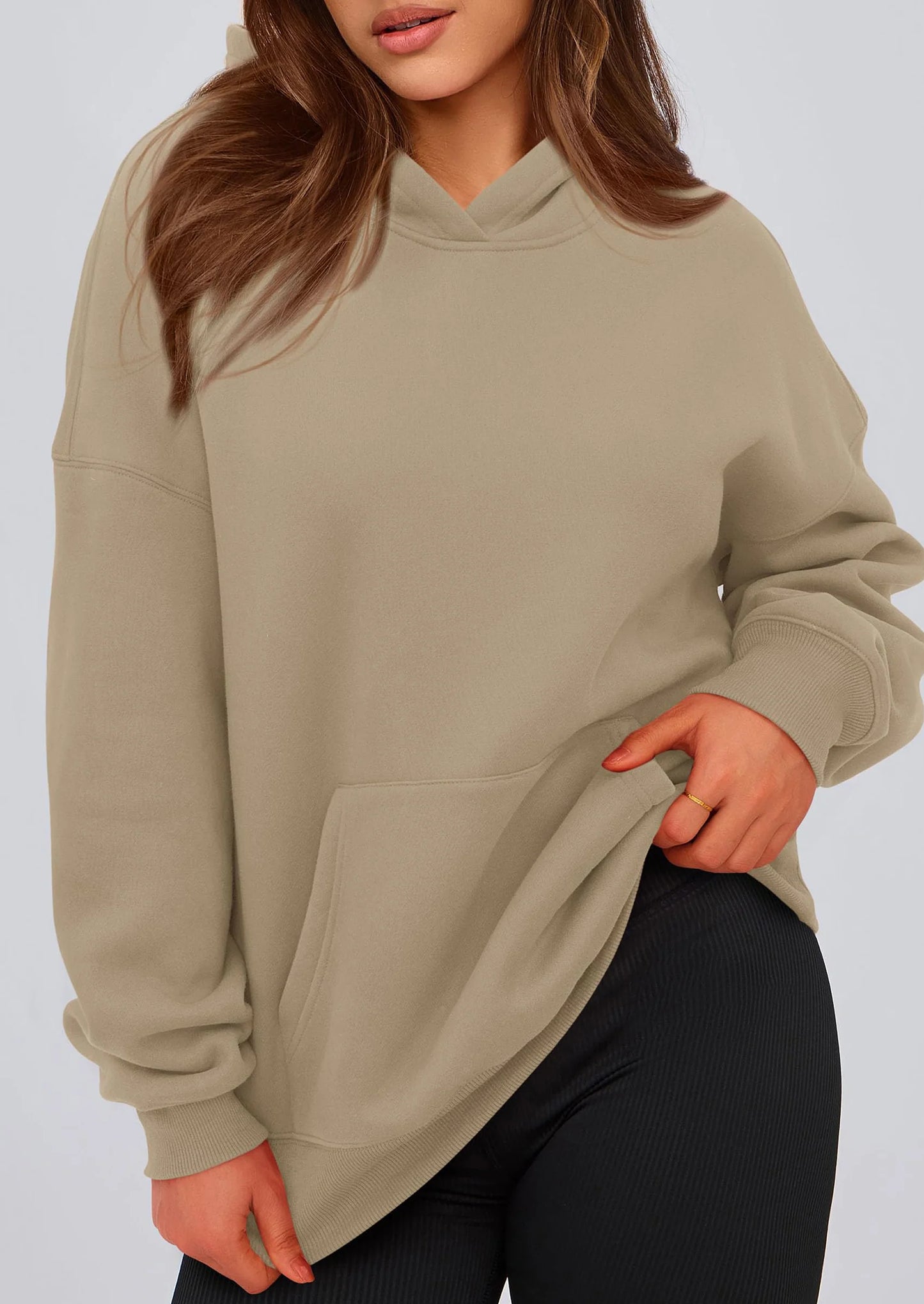Womens Oversized Hoodies Fleece Hooded Sweatshirts Long Sleeve Pullover Tops Fall Outfits Winter Clothes