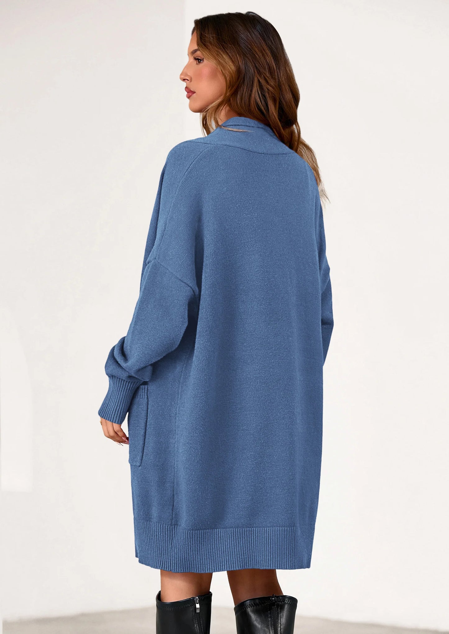 Women's Open Front Cardigan Long Sleeve Cozy Knit Sweaters Winter Fall Clothes Outerwear Coats