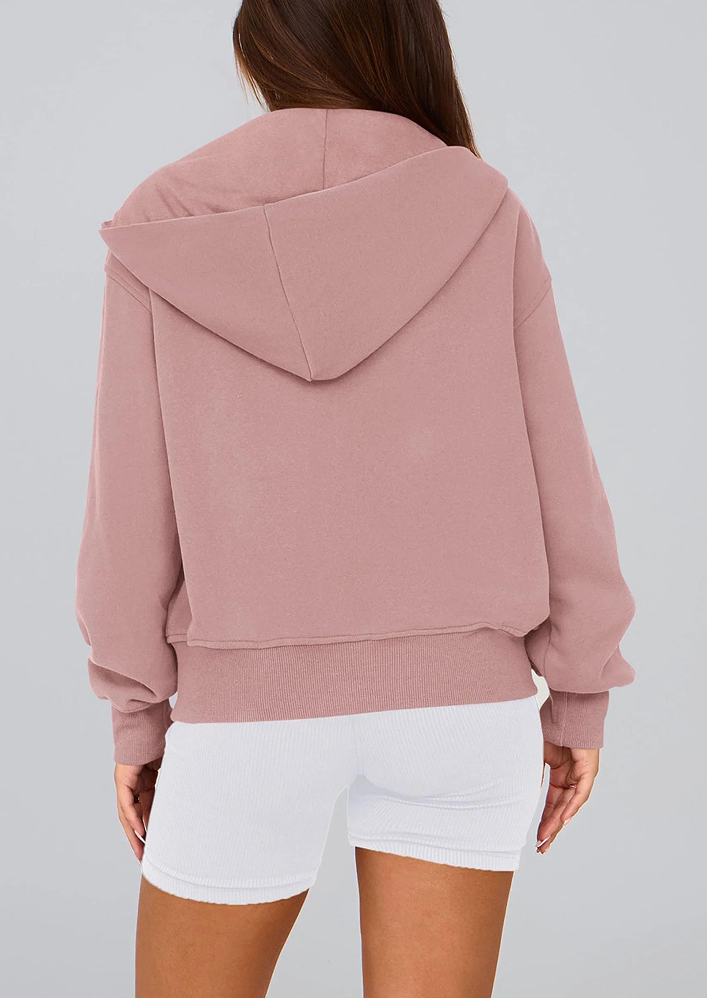 Hoodies For Women Sweatshirt Zip Up Hoodie Fall Fashion Trendy Long Sleeve Jackets Winter Clothing Outfits