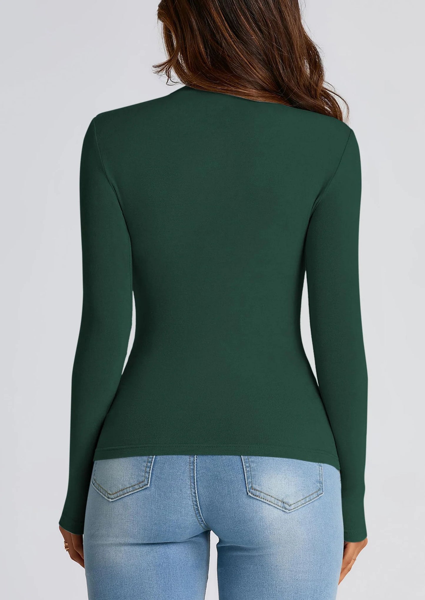 Womens Fall Y2K Going Out Crop Tops Long Sleeve Mock Neck Ruched Slim Fitted Basic Trendy Casual T Shirts Blouse