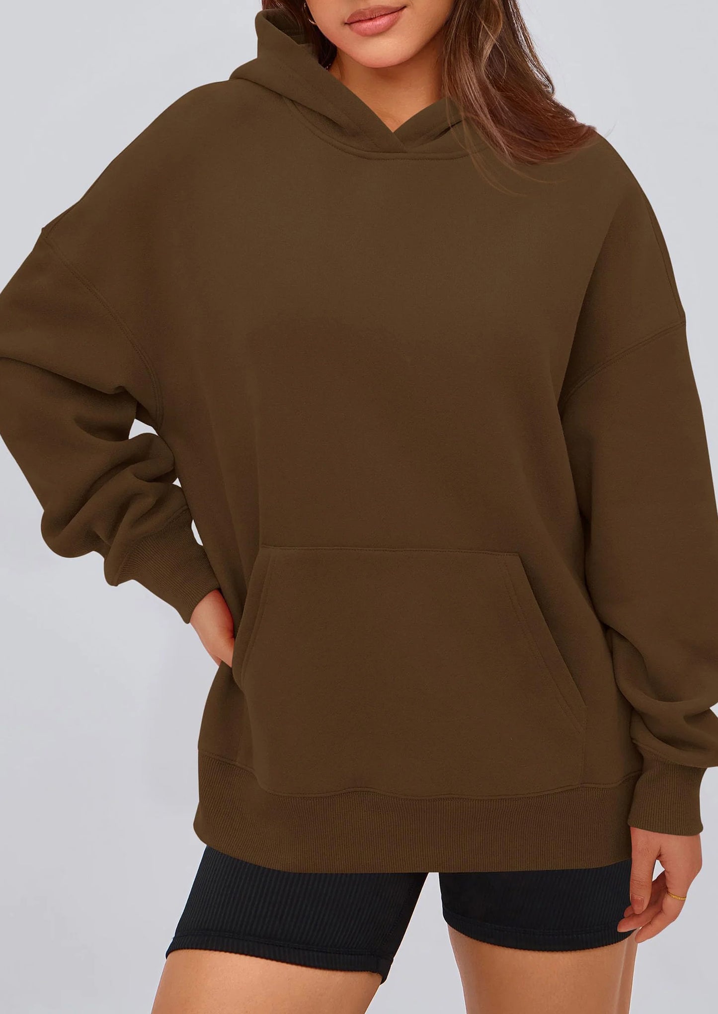 Womens Oversized Hoodies Fleece Hooded Sweatshirts Long Sleeve Pullover Tops Fall Outfits Winter Clothes