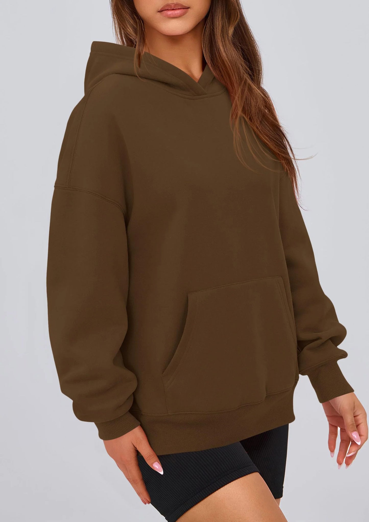 Womens Oversized Hoodies Fleece Hooded Sweatshirts Long Sleeve Pullover Tops Fall Outfits Winter Clothes