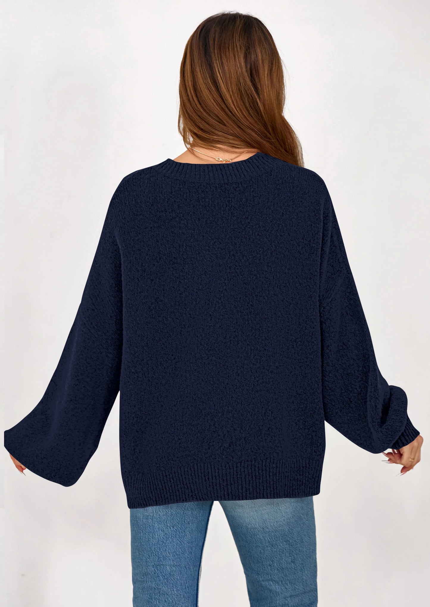 Sweaters for Women Fall Chunky Knit Long Sleeve Crew Neck Oversized Pullover Tops Winter Fashion Clothing